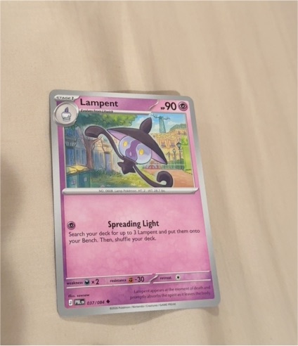 2016 Pokémon Steam Siege #49 Lampent — front