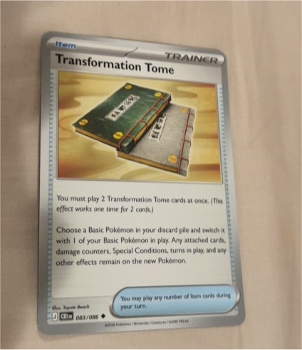 2026 Pokémon Crimson Invasion #083 Transformation Tome — front