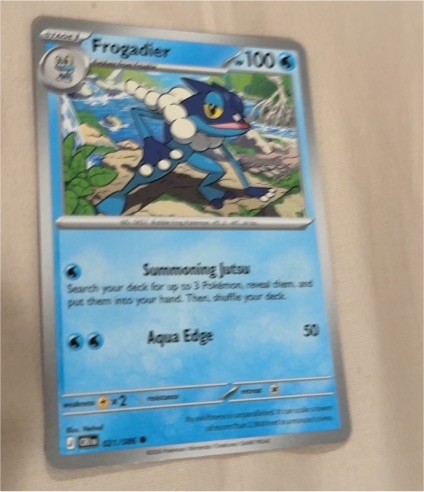 2016 Nintendo Pokémon TCG Frogadier 021/086 — front