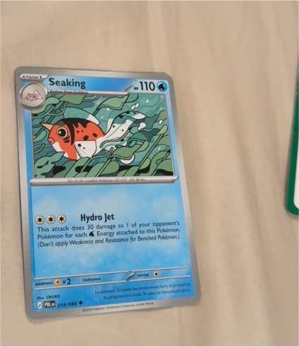 2020 Pokémon Sword & Shield #014 Seaking — front