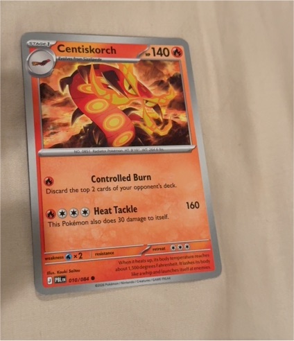 2022 Pokémon Champions Path #010 Centiskorch — front