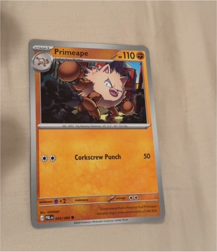 2023 Pokémon Primeape #043/084 — front