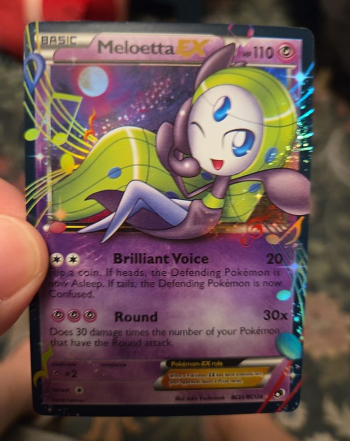 2013 Pokémon Meloetta EX RC11/RC25 Radiant Collection — front