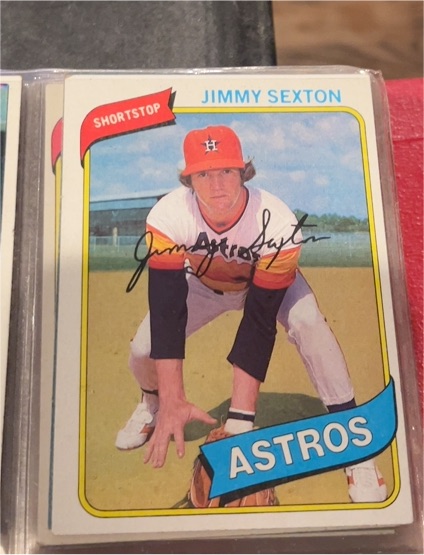1980 Topps #11 Jimmy Sexton Houston Astros — front