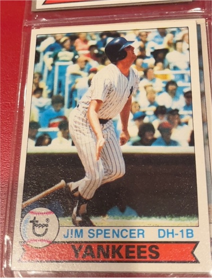 1979 Topps #599 Jim Spencer New York Yankees — front