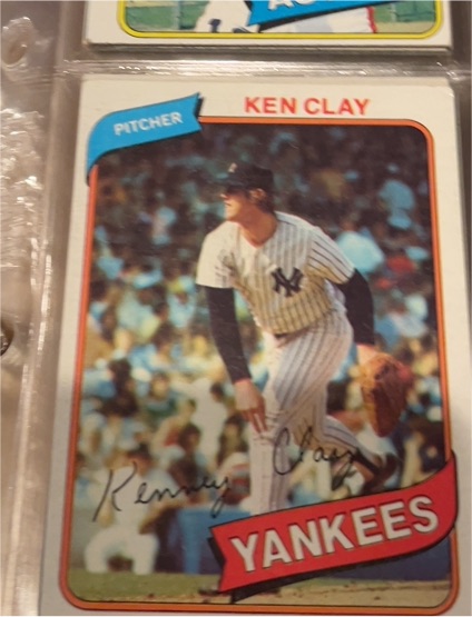 1980 Topps #159 Ken Clay — front