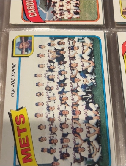 1980 Topps #259 New York Mets Team Card Joe Torre — front