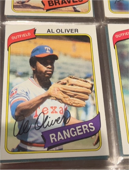 1980 Topps #260 Al Oliver Texas Rangers — front