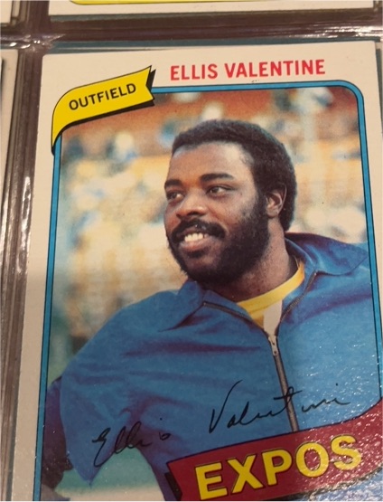 1980 Topps #395 Ellis Valentine — front