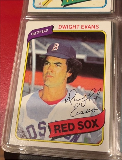 1980 Topps #405 Dwight Evans Boston Red Sox — front