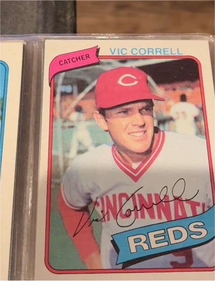 1980 Topps #419 Vic Correll Cincinnati Reds — front