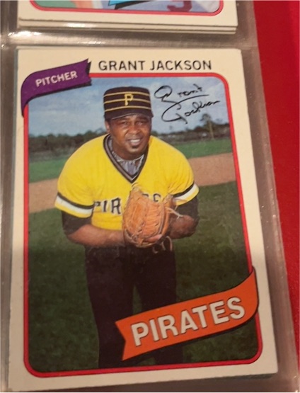 1980 Topps #426 Grant Jackson — front