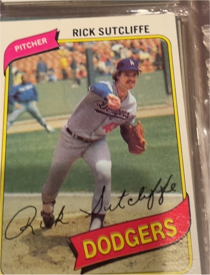 1980 Topps #544 Rick Sutcliffe — front