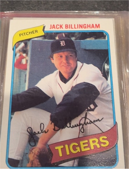 1980 Topps #603 Jack Billingham — front