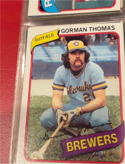 1980 Topps #623 Gorman Thomas Milwaukee Brewers — front
