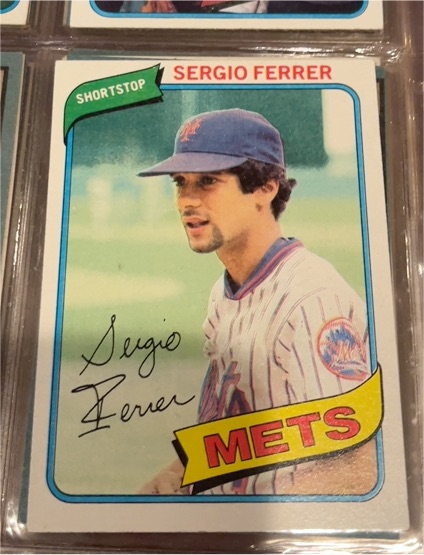 1980 Topps #619 Sergio Ferrer — front