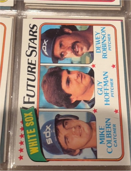 1980 Topps #664 White Sox Future Stars Dewey Robinson, Guy Hoffman, Mike Colbern — front