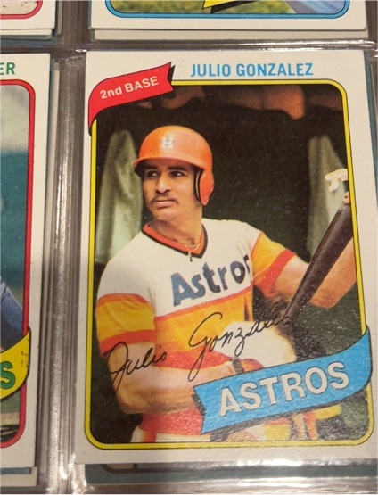 1980 Topps #696 Julio Gonzalez — front