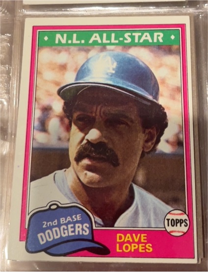 1981 Topps #50 Dave Lopes — front