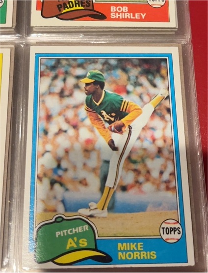 1981 Topps #229 Mike Norris — front