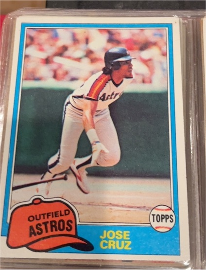 1981 Topps #105 Jose Cruz — front