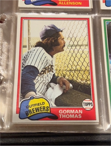 1981 Topps #135 Gorman Thomas — front