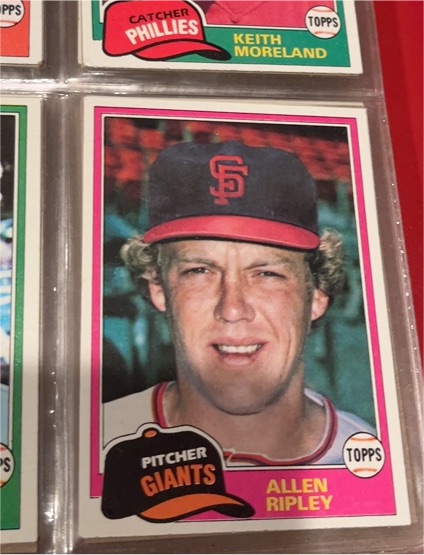 1981 Topps #584 Allen Ripley — front