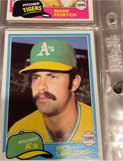 1981 Topps #154 Rick Langford — front
