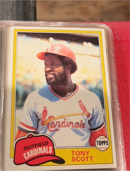 1981 Topps #165 Tony Scott — front