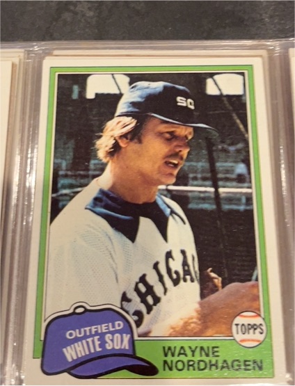 1981 Topps #186 Wayne Nordhagen Chicago White Sox — front