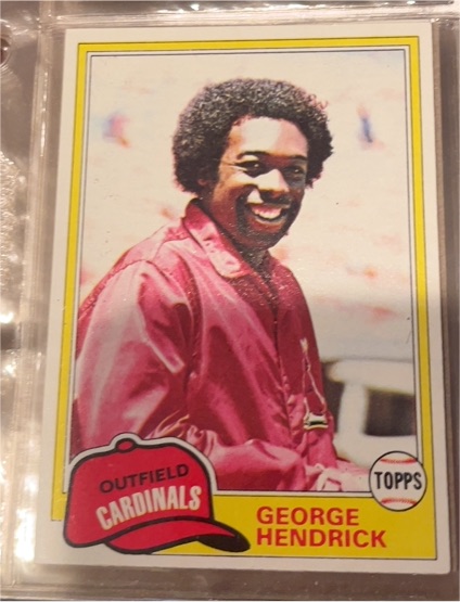 1981 Topps #230 George Hendrick — front