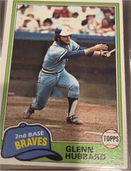 1981 Topps #247 Glenn Hubbard — front