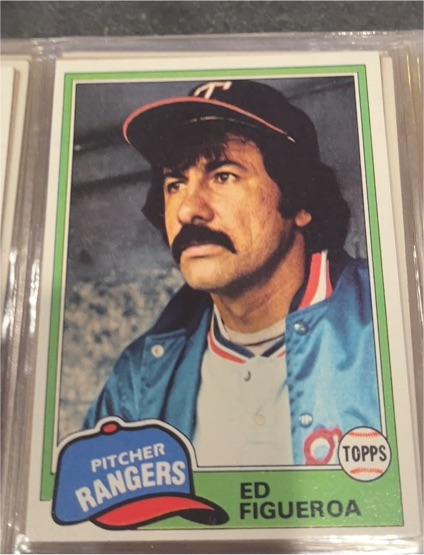 1981 Topps #245 Ed Figueroa Texas Rangers — front