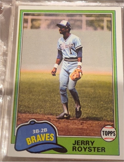 1981 Topps #268 Jerry Royster — front