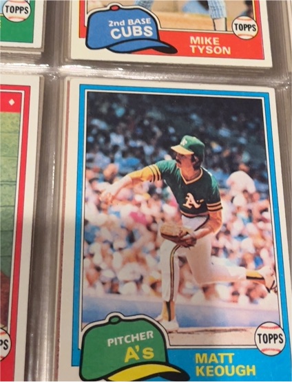 1981 Topps #241 Matt Keough — front