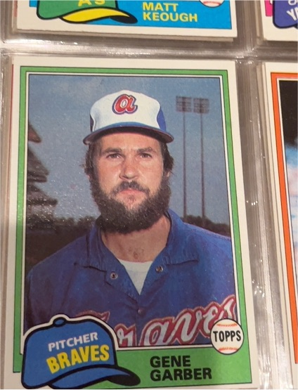 1981 Topps #255 Gene Garber — front