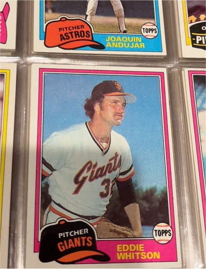 1981 Topps #481 Eddie Whitson — front