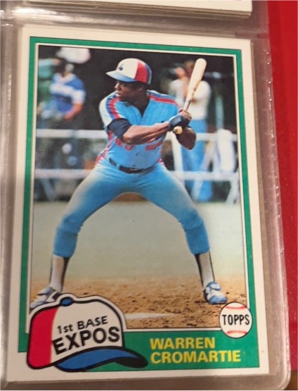 1981 Topps #345 Warren Cromartie — front