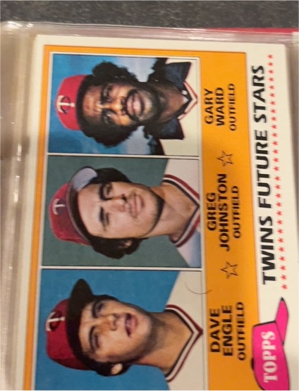 1981 Topps #328 Twins Future Stars Gary Ward / Greg Johnston / Dave Engle — front