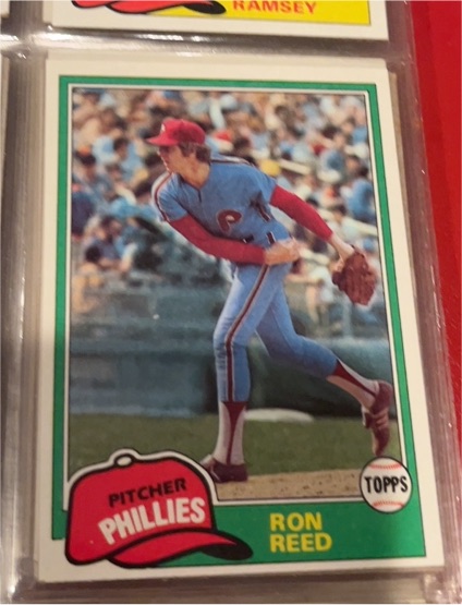 1981 Topps #376 Ron Reed — front
