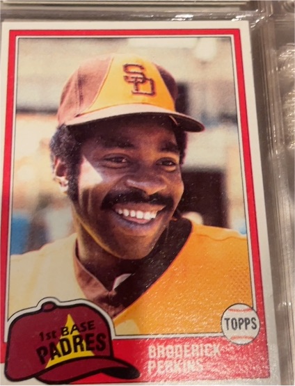 1981 Topps #393 Broderick Perkins — front