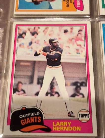 1981 Topps #409 Larry Herndon San Francisco Giants — front