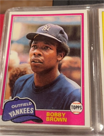 1981 Topps #418 Bobby Brown — front