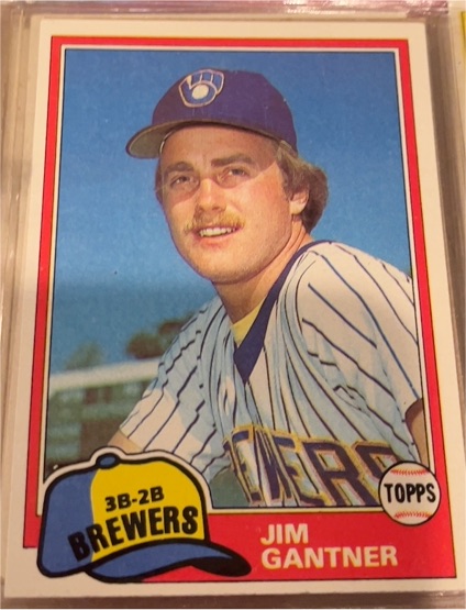 1981 Topps #482 Jim Gantner — front