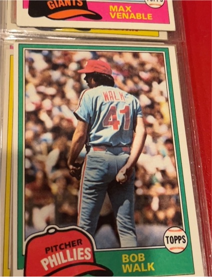 1981 Topps #494 Bob Walk — front