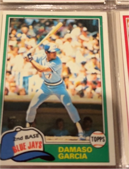 1981 Topps #488 Damaso Garcia Toronto Blue Jays — front