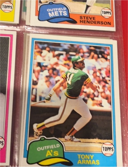 1981 Topps #261 Tony Armas — front