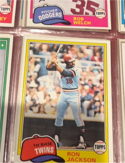 1981 Topps #481 Ron Jackson — front