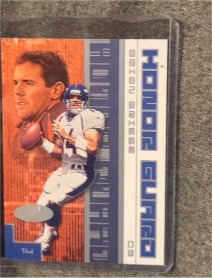 2001 Fleer Hot Prospects #20 Brian Griese Honor Guard Insert Denver Broncos — front