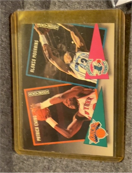 1992-93 Skybox School Ties #ST1 Patrick Ewing/Alonzo Mourning — front